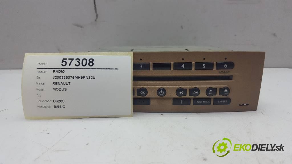 RENAULT MODUS   2005 101 kW    1461 RADIO 8200335076MH9RN32U (Audio zariadenia)