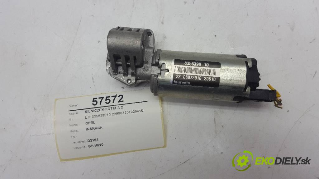 OPEL INSIGNIA  2010 160 kW    1956 Motorček sedačky 2 L.P 835839810 220807201020610