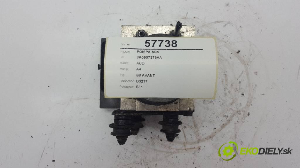 AUDI A4 B8 AVANT 2008 160 kW B8 AVANT 1798 Pumpa ABS 8K0907379AA (Pumpy ABS)