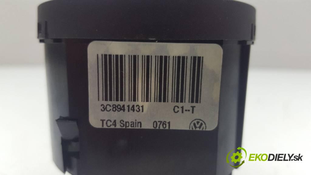 VOLKSWAGEN PASSAT B7 2010  B7 1968 Prepínač svetiel 3C8941431 (Prepínače, spínače, tlačidlá a ovládače kúrenia)