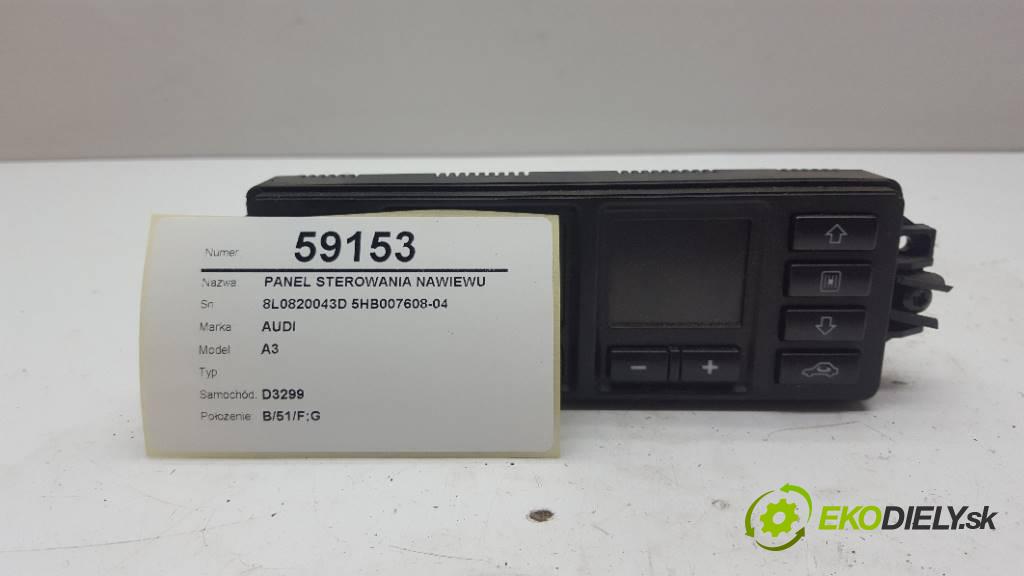AUDI A3   1997 125 kW      1781 Panel ovládaní topení 8L0820043D 5HB007608-04 (Ovládaní topení a přepínače)