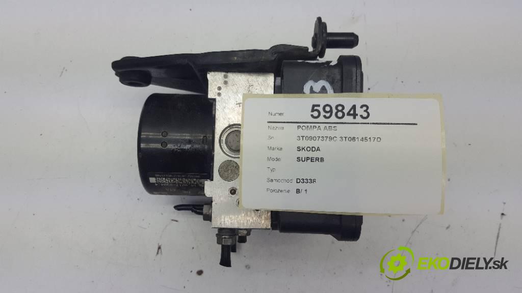SKODA SUPERB   2009 260 kW      3597 pumpa ABS 3T0907379C 3T0614517D (Pumpy brzdové)