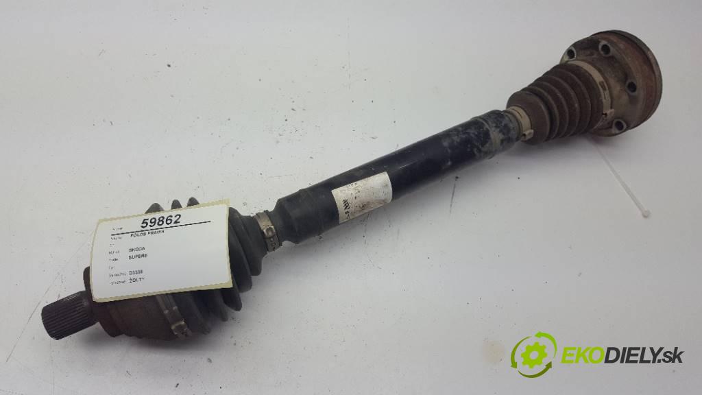 SKODA SUPERB   2009 260 kW      3597 Poloos pravá  (Poloosy)