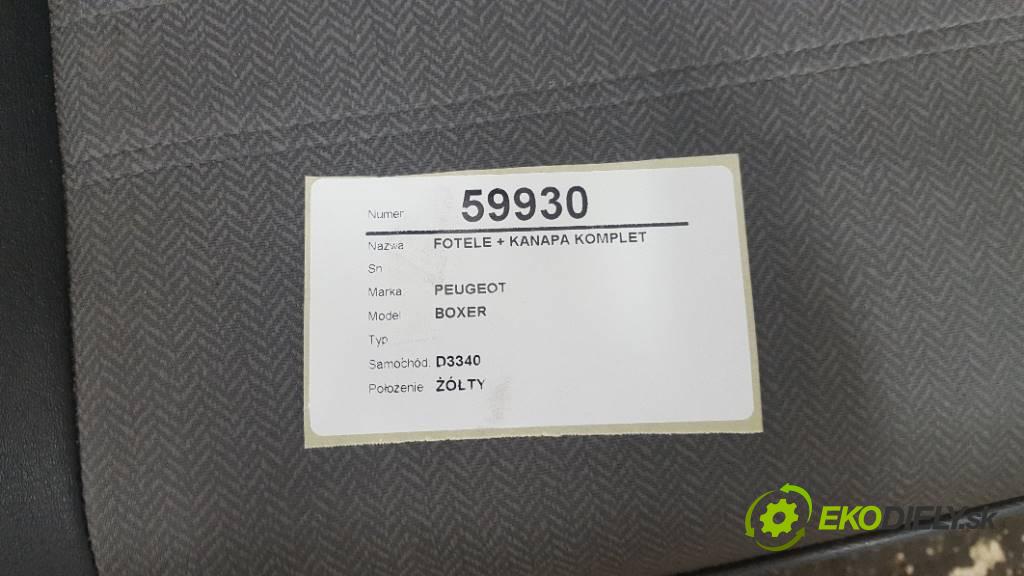 PEUGEOT BOXER   2001         2,5 Sedadlá, sedačky + Sedadlo