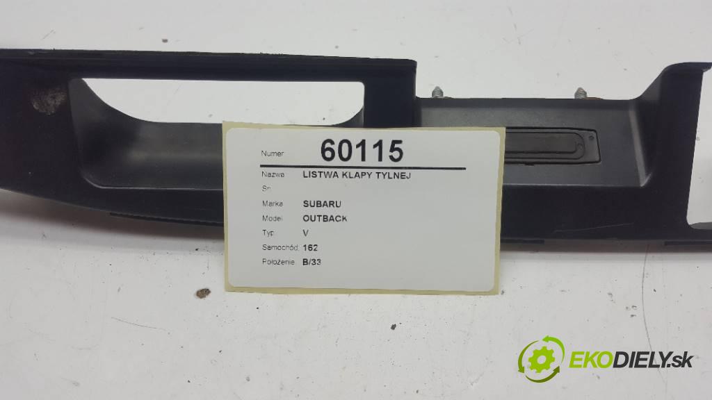 SUBARU OUTBACK V 2016 175 kW V 2498 lišta dveří zadní část  (Lišty)