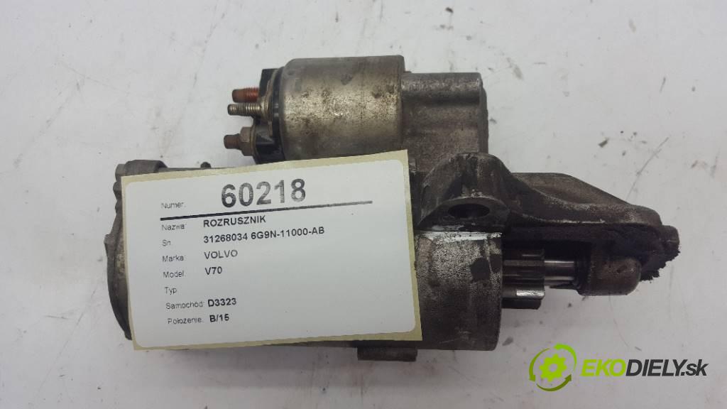 VOLVO V70   2014 241 kW      1969 Štartér 31268034 6G9N-11000-AB (Štartéry)