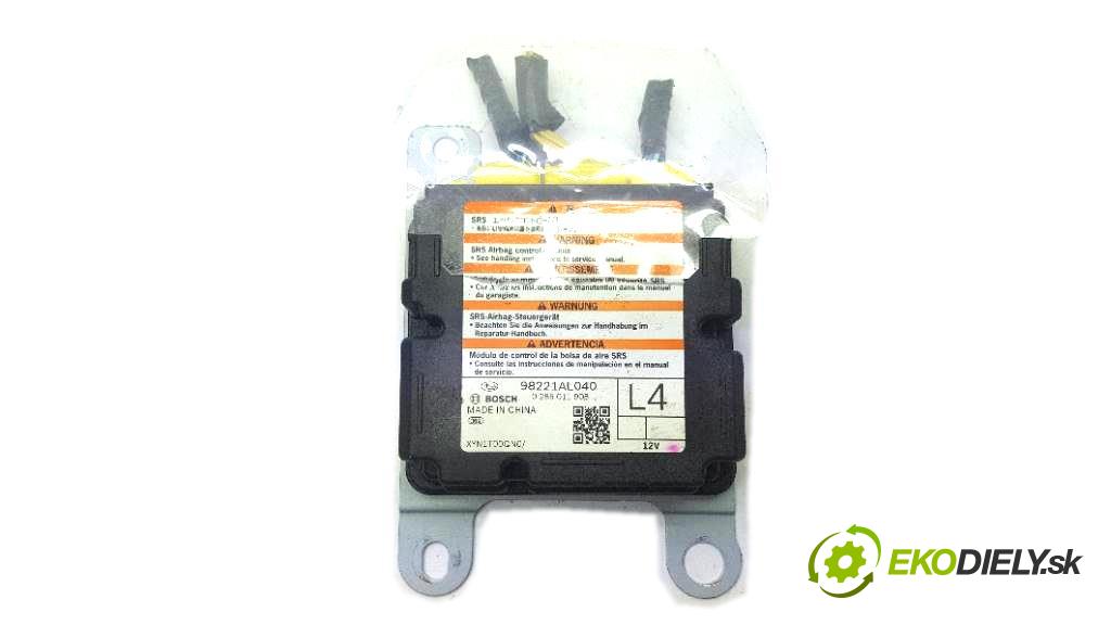 SUBARU OUTBACK V 2016 175 kW V 2498 senzor airbag USZKODZONY 98221AL040 (Snímače)