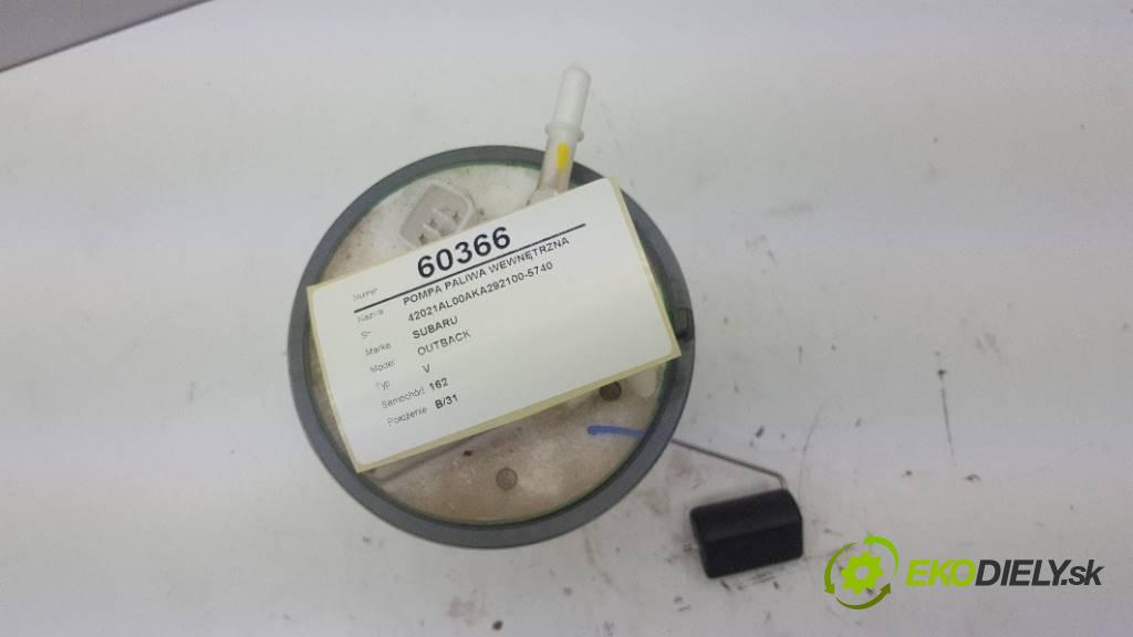 SUBARU OUTBACK V 2016 175 kW V 2498 Pumpa paliva vnútorná 42021AL00AKA292100-5740 (Palivové pumpy, čerpadlá, plaváky)