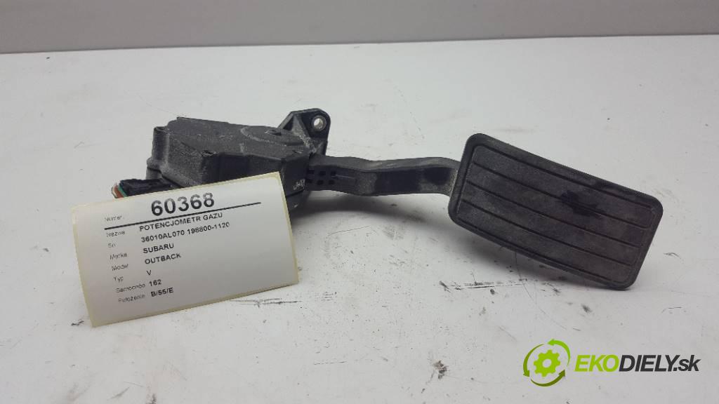 SUBARU OUTBACK V 2016 175 kW V 2498 Potenciometer plynového pedálu 36010AL070 198800-1120 (Pedále)