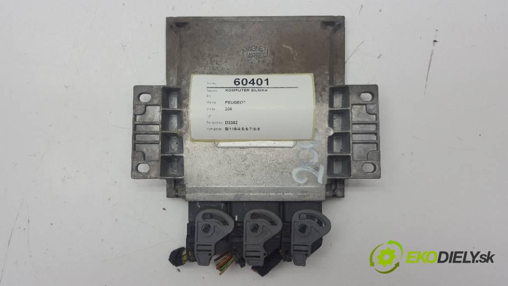 PEUGEOT 206    2001 60 kW    1124 riadiaca jednotka Motor  (Riadiace jednotky)