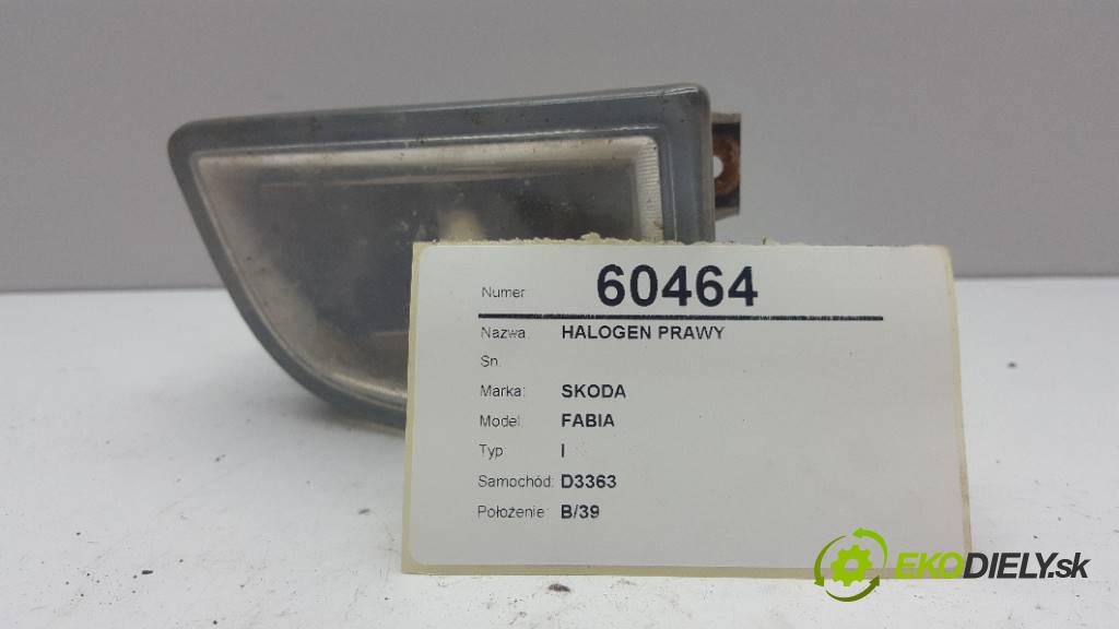 SKODA FABIA I 2001 75 kW I 1390 hmlové svetlo, hmlovka pravý