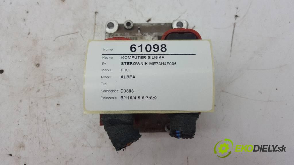 FIAT ALBEA   2002 80 kW    1242 riadiaca jednotka Motor STEROWNIK ME73H4F006 (Riadiace jednotky)