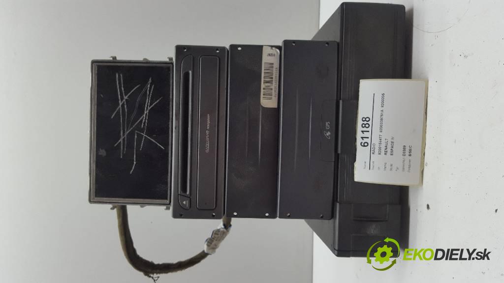 RENAULT ESPACE IV   2004 150 kW      2188 RADIO 8200154477  8200339751A  8200205833C  8200207100   (Audio zariadenia)