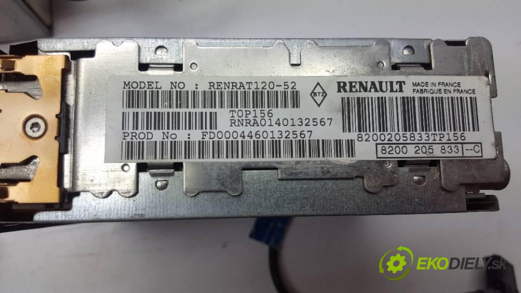RENAULT ESPACE IV   2004 150 kW      2188 RADIO 8200154477  8200339751A  8200205833C  8200207100   (Audio zariadenia)