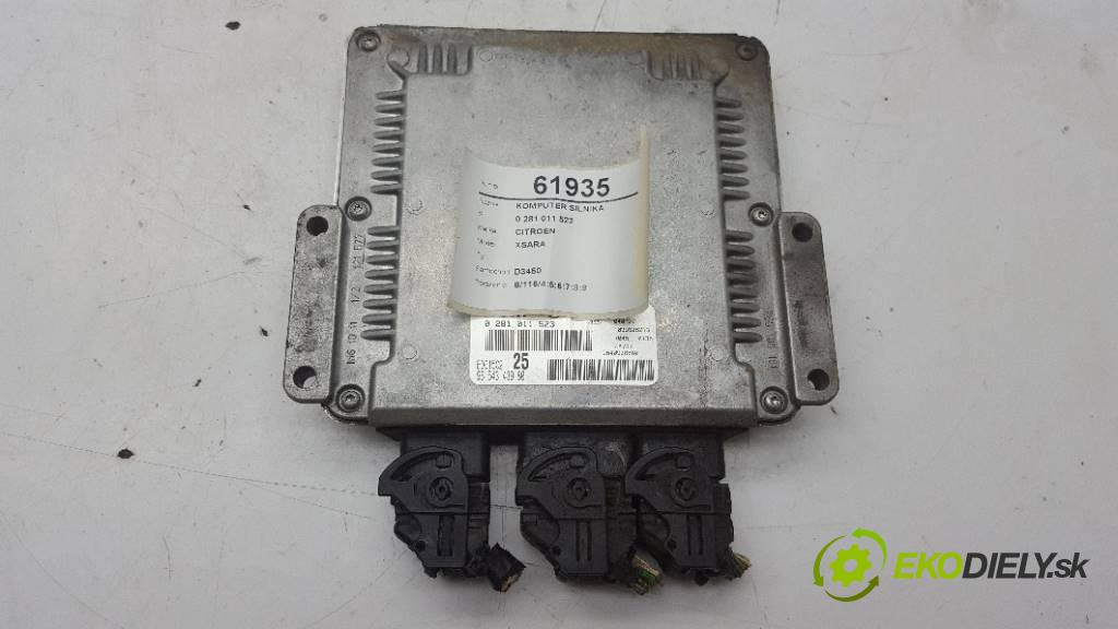 CITROEN XSARA  2004 80KW      1997 riadiaca jednotka Motor 0 281 011 523 (Riadiace jednotky)