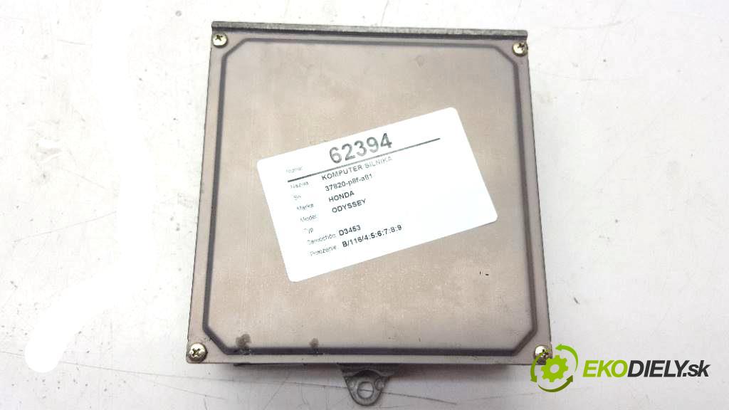 HONDA ODYSSEY   2002 176KW          3471 riadiaca jednotka Motor 37820-p8f-a81 (Riadiace jednotky)