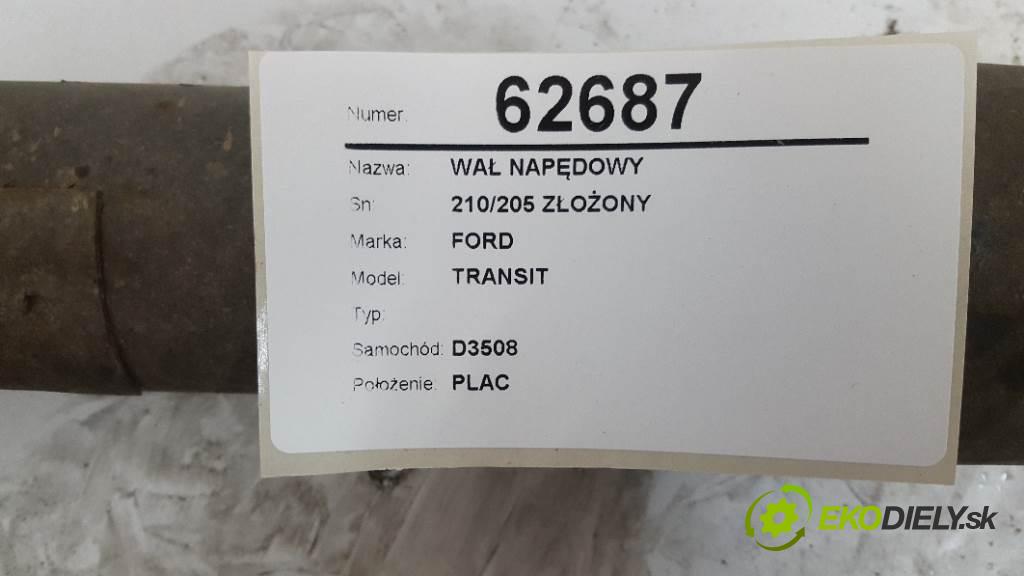 FORD TRANSIT  2003 66kW        2298 Kardaň, hriadeľ hnací 210/205 ZŁOŻONY (Kardaňové hriadele)