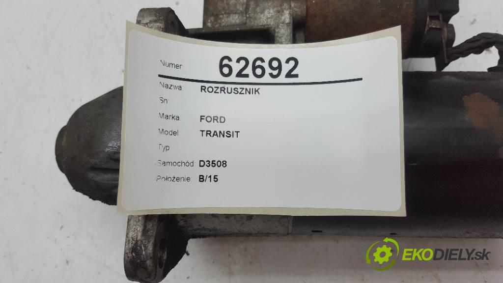 FORD TRANSIT  2003 66kW      2298 Štartér  (Štartéry)