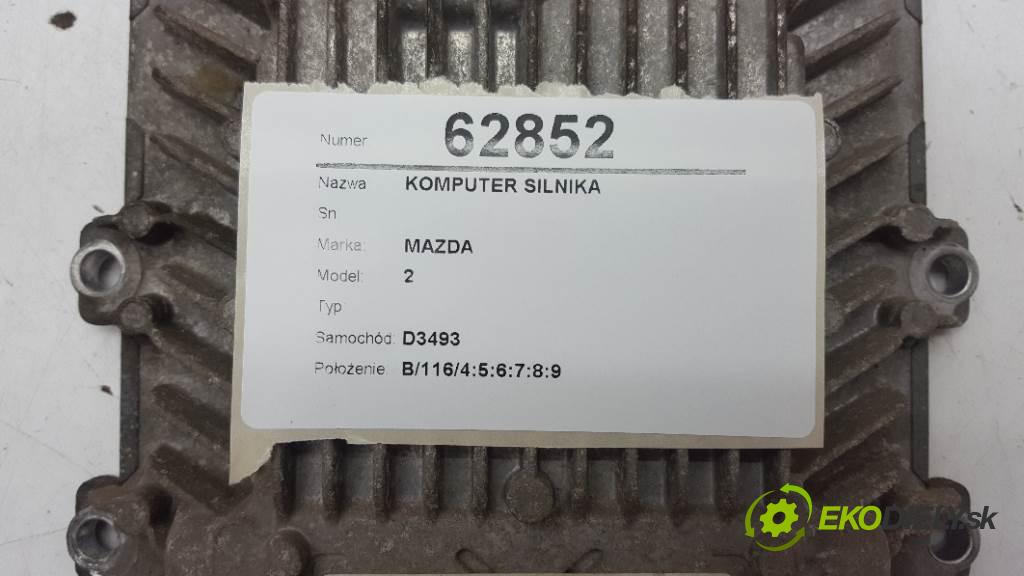 MAZDA 2  2003 50kW           1399 riadiaca jednotka Motor  (Riadiace jednotky)