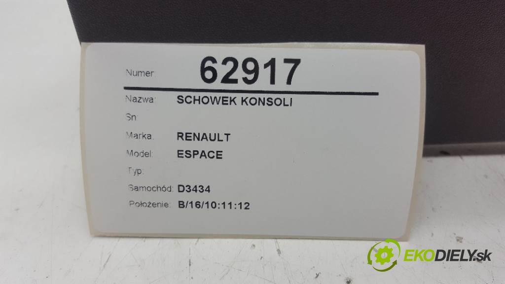 RENAULT ESPACE  2004 130kW        2958 Priehradka, kastlík prístrojovky