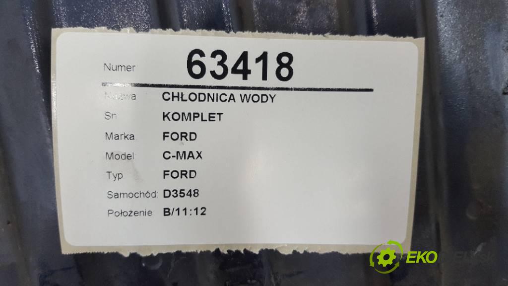 FORD C-MAX FORD 2003 80kW FORD 1560 chladič vody KOMPLET