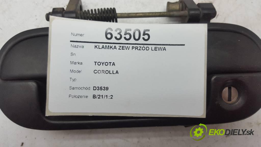 TOYOTA COROLLA   2002 66kW              1995 Kľučka vonkajšia predný ľavá strana