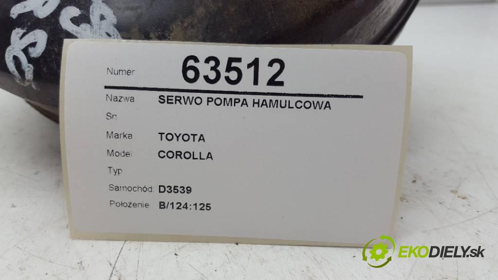 TOYOTA COROLLA   2002 66kW              1995 Posilovač Pumpa brzdová  (Posilňovače bŕzd)