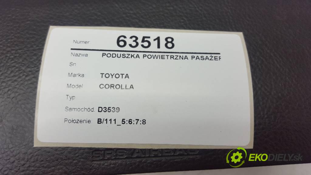 TOYOTA COROLLA   2002 66kW             1995 AirBag spolujazdca airbag