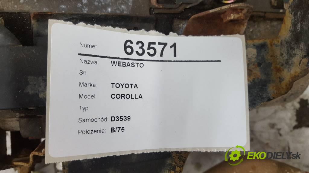 TOYOTA COROLLA   2002 66kW               1995 Webasto  (Webasto)