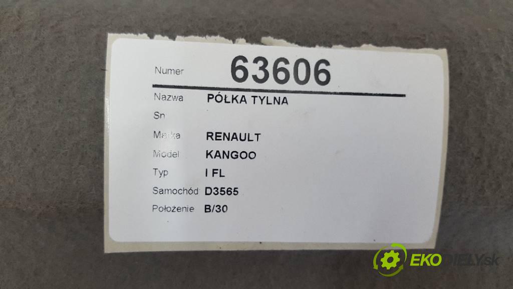 RENAULT KANGOO I FL 2004 60kW I FL 1461 pláto zadní část  (Plata kufrů)
