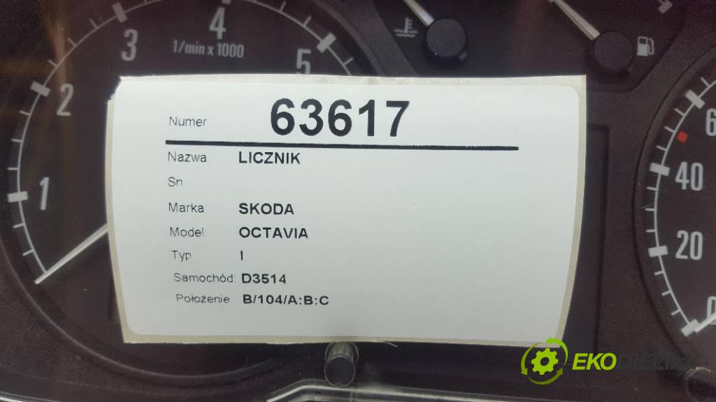 SKODA OCTAVIA I 1998 75kW I 1598 Prístrojovka  (Prístrojové dosky, displeje)