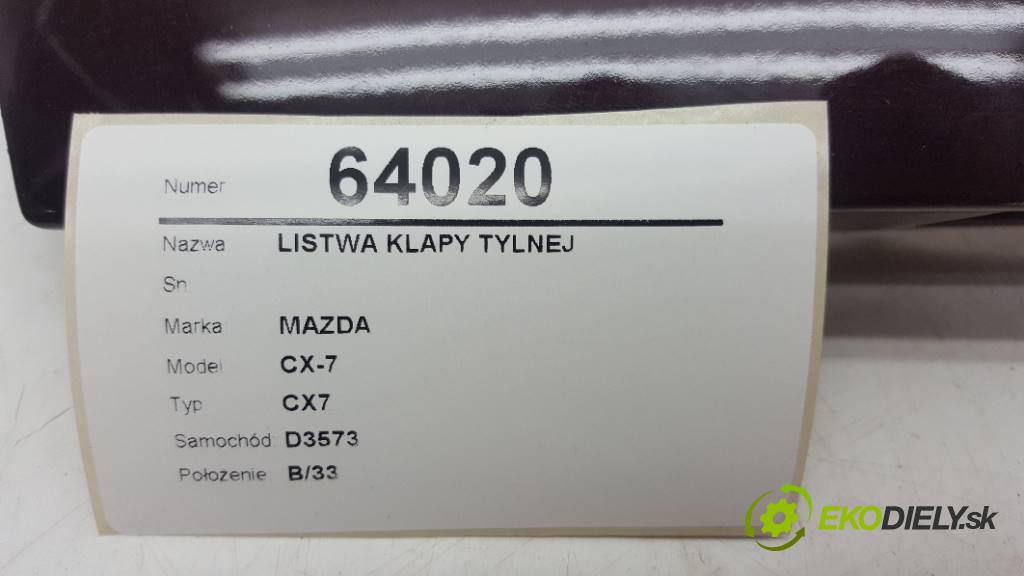 MAZDA CX-7 CX7 2008 260 kW CX7 2261 Lišta dverí zad  (Lišty)