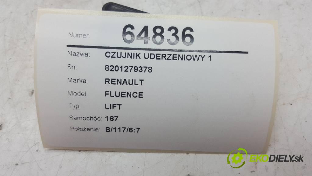 RENAULT FLUENCE LIFT 2013 81kW LIFT 1461 snímač nárazu 1 8201279378