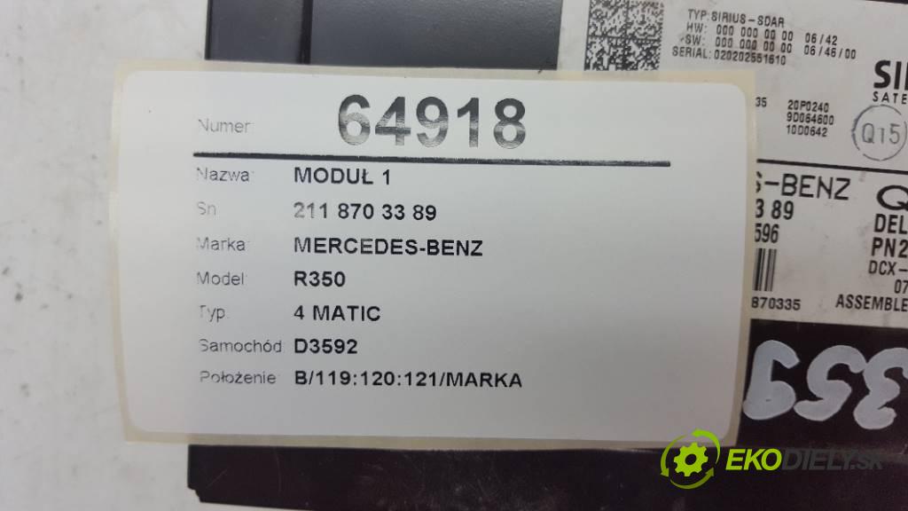 MERCEDES-BENZ R350 4 MATIC 2007 200kW 4 MATIC 3498 Modul 1 211 870 33 89