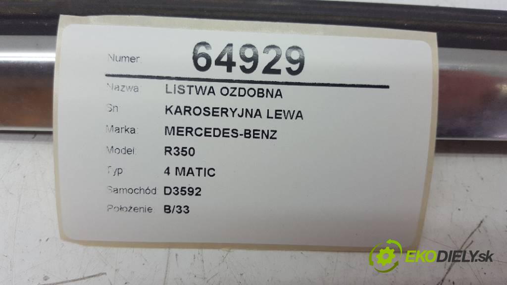 MERCEDES-BENZ R350 4 MATIC 2007 200kW 4 MATIC 3498 Lišta ozdobná KAROSERYJNA LEWA