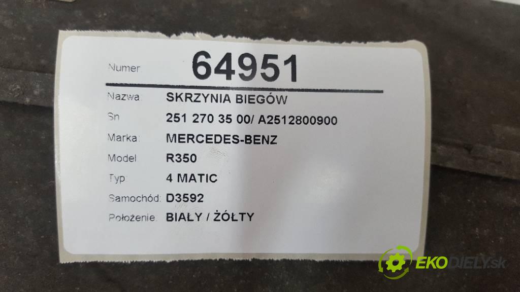 MERCEDES-BENZ R350 4 MATIC 2007 200kW 4 MATIC 3498 Prevodovka 251 270 35 00/ A2512800900 (Prevodovky)