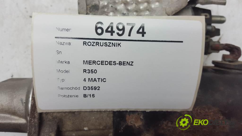 MERCEDES-BENZ R350 4 MATIC 2007 200kW 4 MATIC 3498 Štartér  (Štartéry)