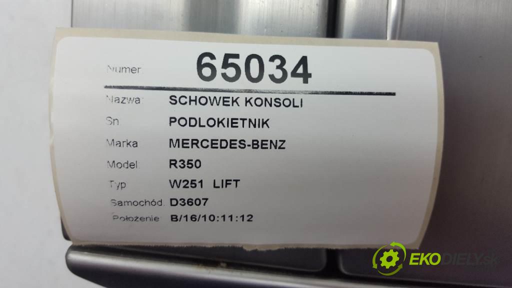 MERCEDES-BENZ R350 W251  LIFT 2010 195kW W251  LIFT 2987 Priehradka, kastlík prístrojovky PODLOKIETNIK