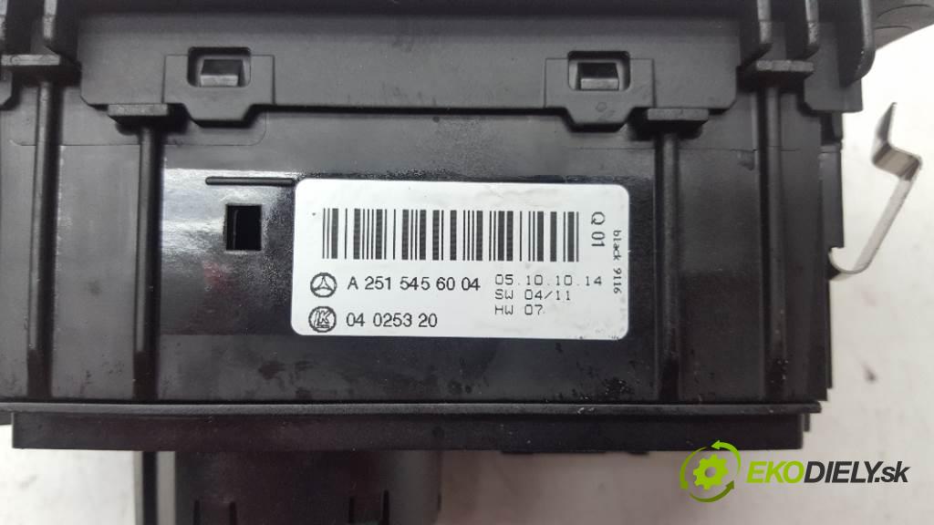 MERCEDES-BENZ R350 W251  LIFT 2010 195kW W251  LIFT 2987 Prepínač svetiel 251 545 60 04  (Prepínače, spínače, tlačidlá a ovládače kúrenia)