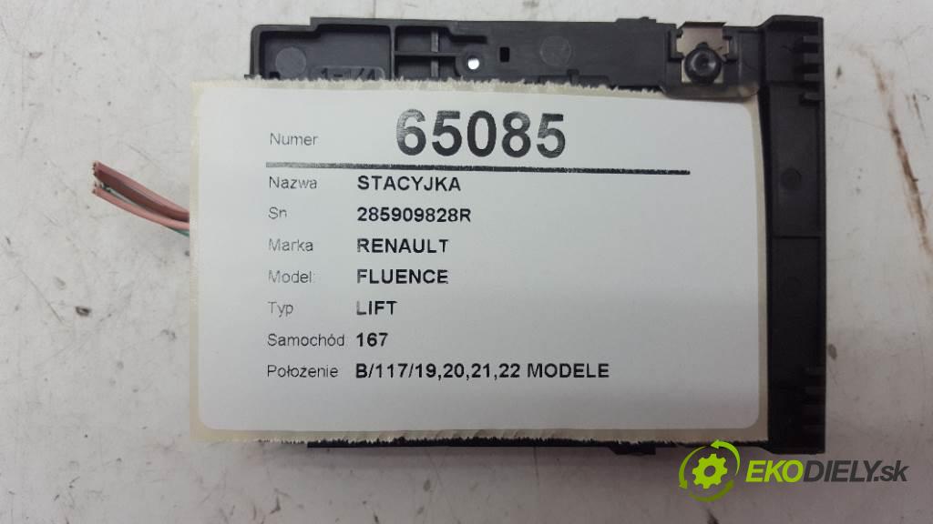 RENAULT FLUENCE LIFT 2013 81kW LIFT 1461 spinačka 285909828R (Spínacie skrinky a kľúče)