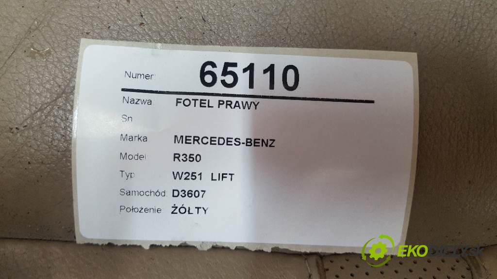 MERCEDES-BENZ R350 W251  LIFT 2010 195kW W251  LIFT 2987 sedadlo pravý  (Sedačky, sedadla)
