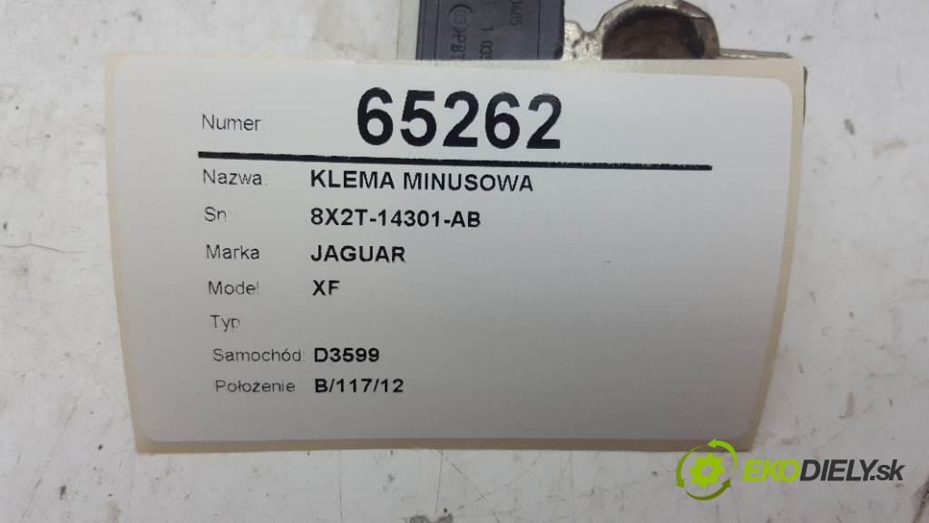 JAGUAR XF   2010 202kW           2993 svorka Mínusová 8X2T-14301-AB