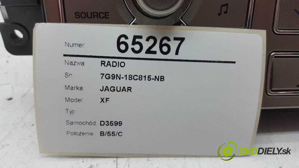 JAGUAR XF   2010 202kW           2993 RADIO 7G9N-18C815-NB (Audio zariadenia)