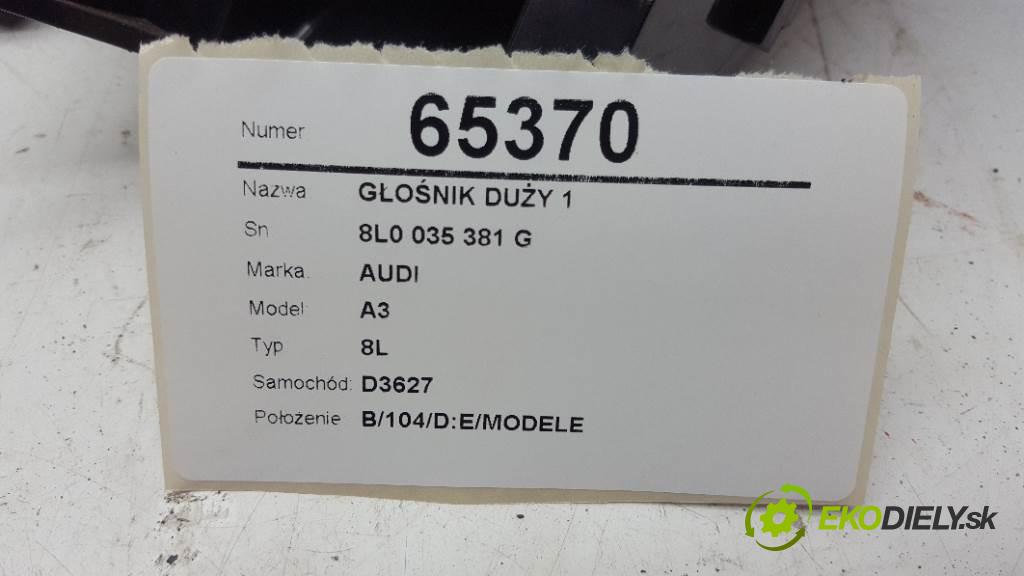 AUDI A3 8L 1999 74kW 8L 1595 reproduktor VEĽKÉ: 1 8L0 035 381 G