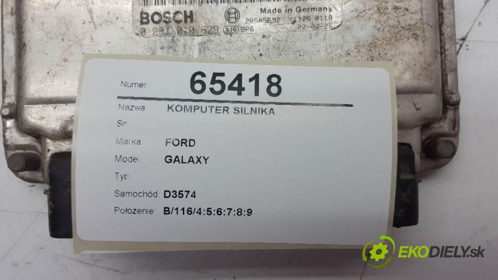 FORD GALAXY  2002 85kW           1896 riadiaca jednotka Motor  (Riadiace jednotky)