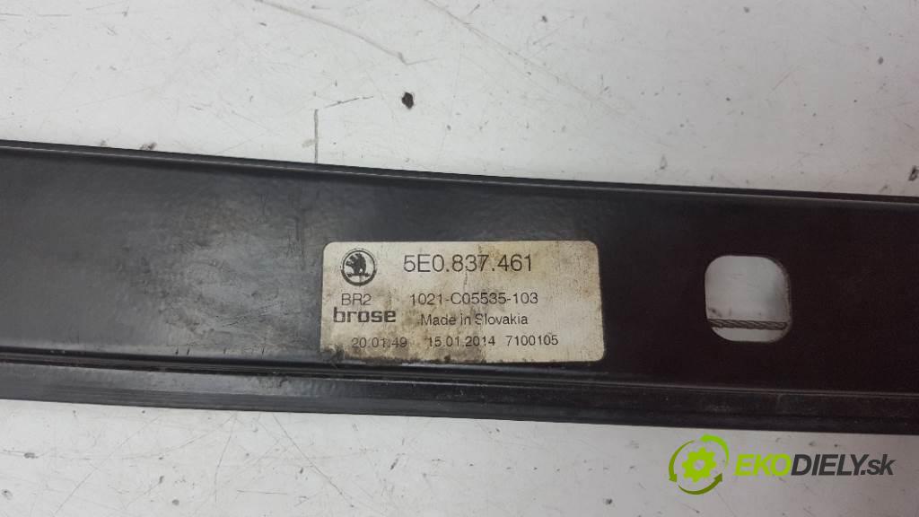 SKODA OCTAVIA III 2014 110kW III 1968 Mechanizmus okna predný ľavy 5E0 837 461 (Predné ľavé)