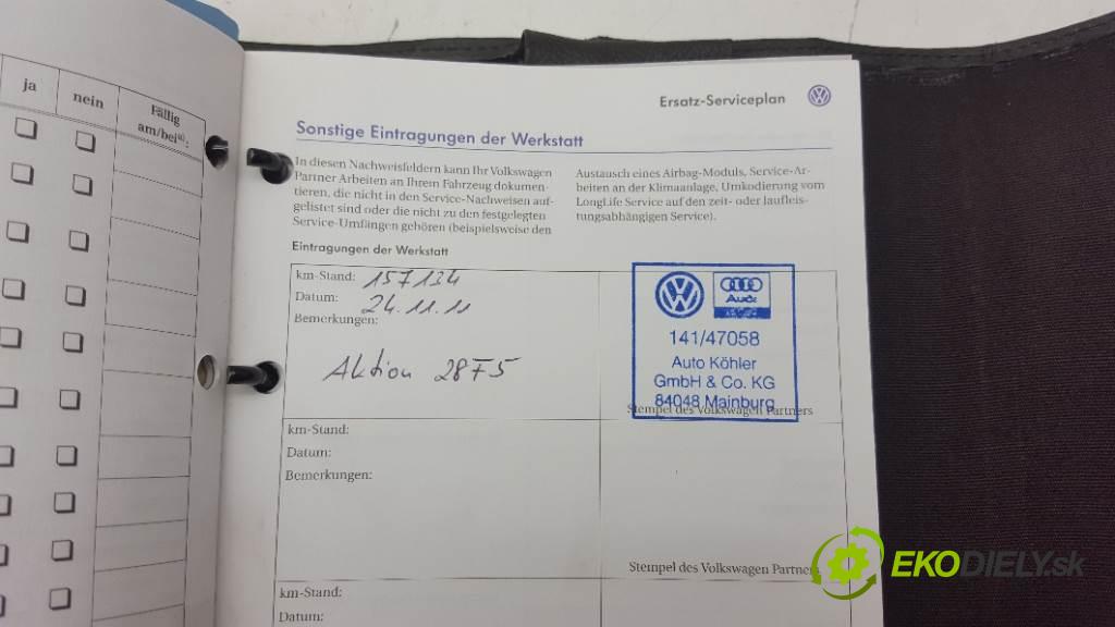 VOLKSWAGEN PHAETON 5.0 TDI 2003 313 kW 5.0 TDI 4921,00 knížka SERVIS: NÁVOD: