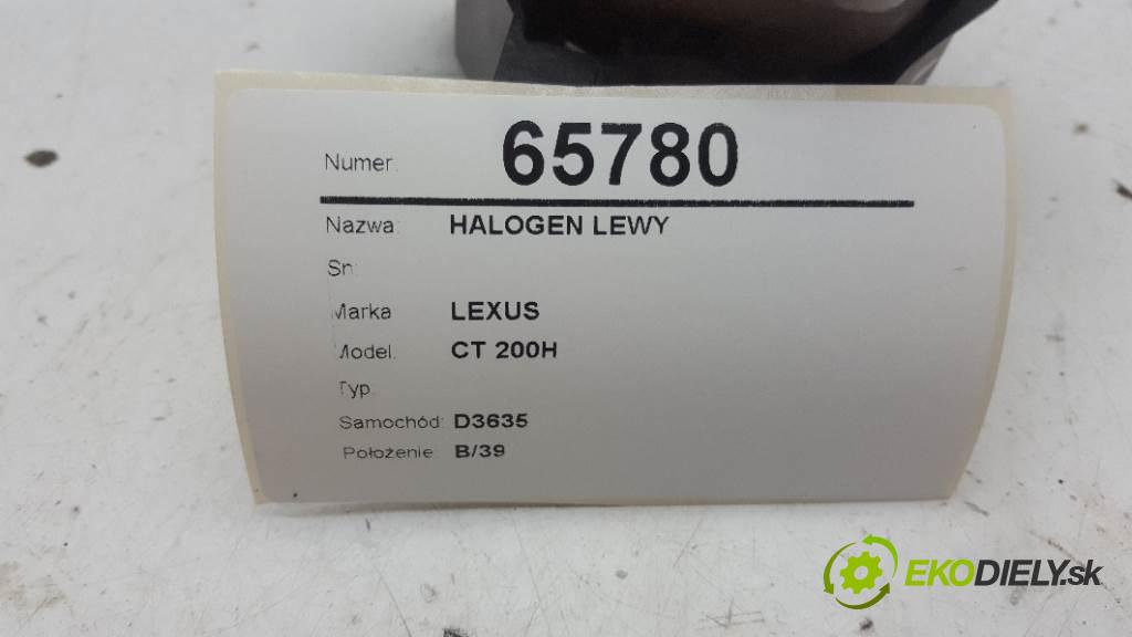 LEXUS CT 200H   2014 73kW   1798 hmlové svetlo, hmlovka levý