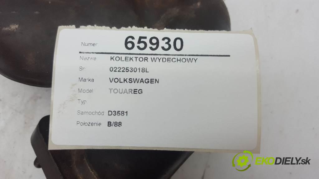 VOLKSWAGEN TOUAREG  2003 162kW     3189 potrubí VYČERPAT: 022253018L (Výfukové potrubí)