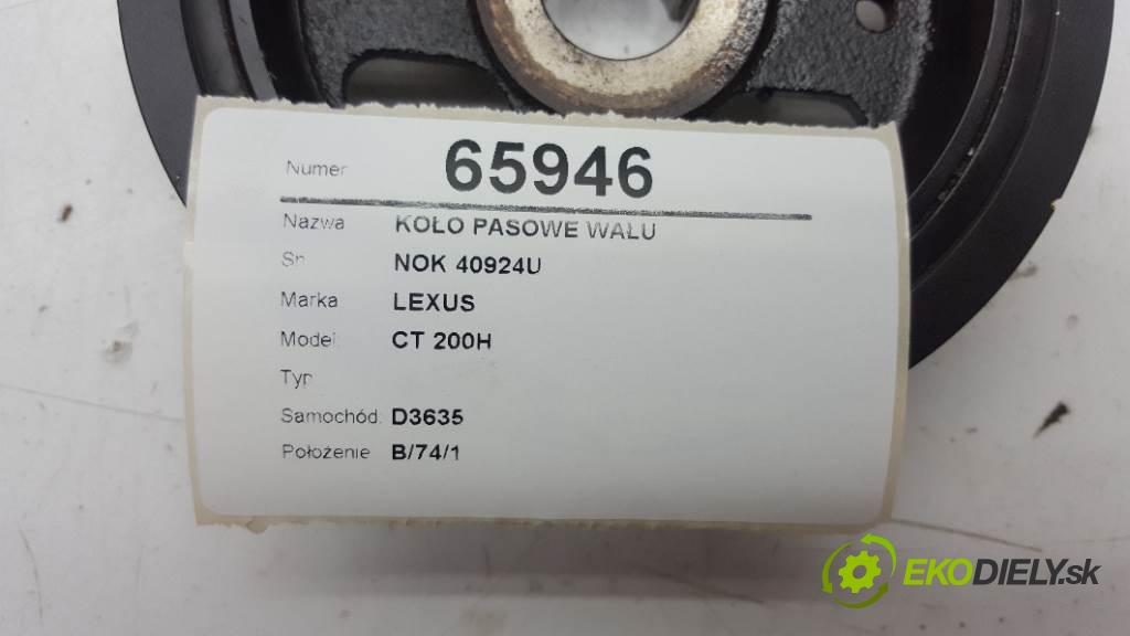 LEXUS CT 200H   2014 73kW   1798 kolo kolová hřídele NOK 40924U
